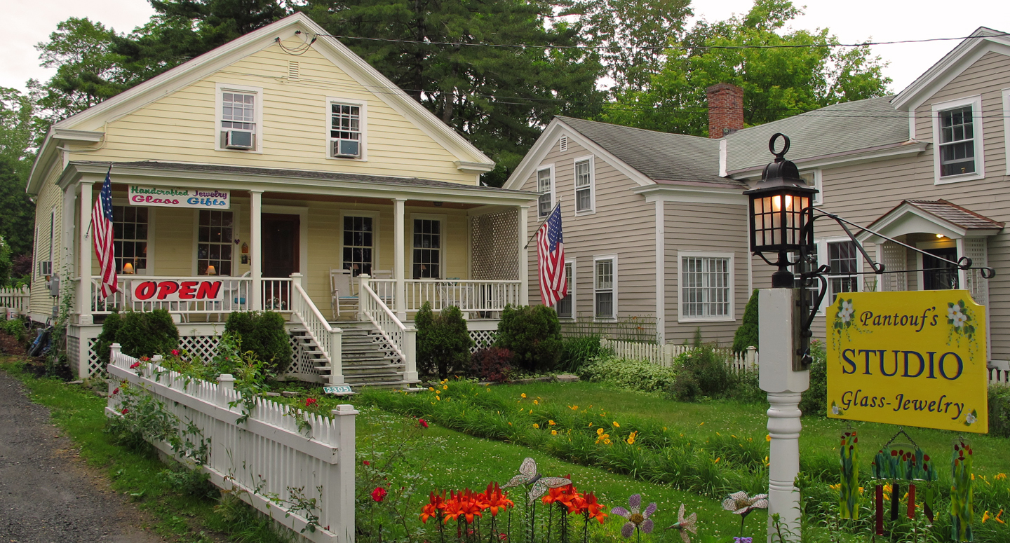Pantouf's handcrafted glass jewelry and gifts in Essex, NY