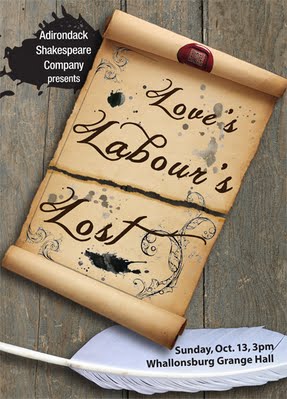 Adirondack Shakespeare Company presents Love's Labour's Lost at the Whallonsburg Grange!