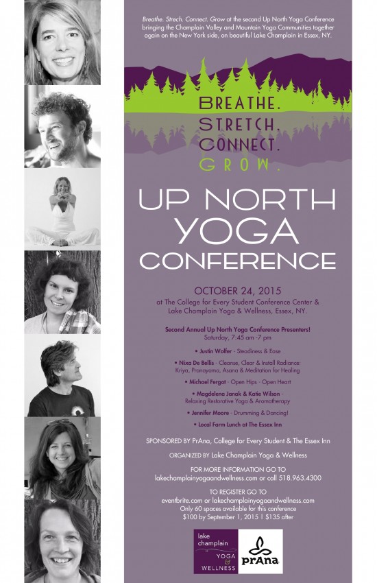Up North Yoga Conference 2015 Flyer